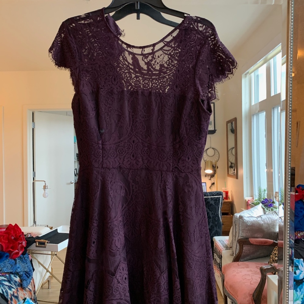 Purple Lace Dress